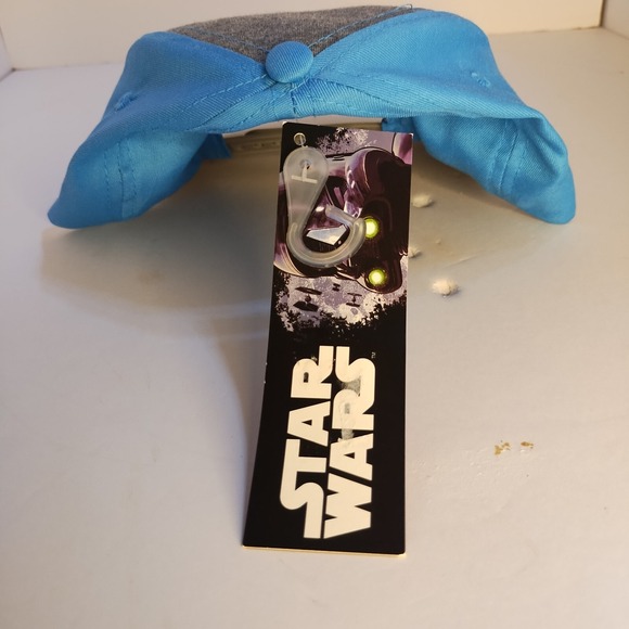 Disney Star Wars Kids Snapback Hat Adjustable Blue Grey Childrens Baseball Cap - Picture 2 of 5